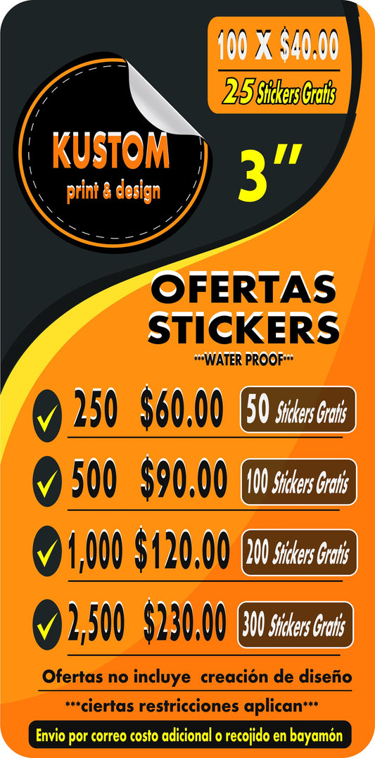 STICKERS 3"